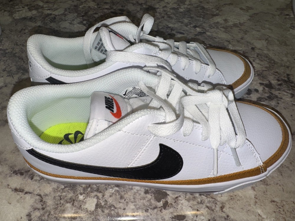 Size 6 - Nike Court Legacy Next Nature White Desert Ochre