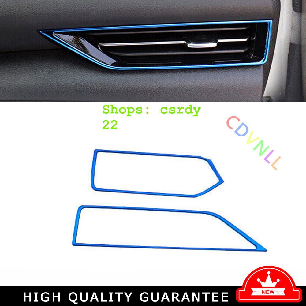 Inner Console L&R Air Outlet Vent Trim For Nissan Sentra 2020~2022 Blue Titanium