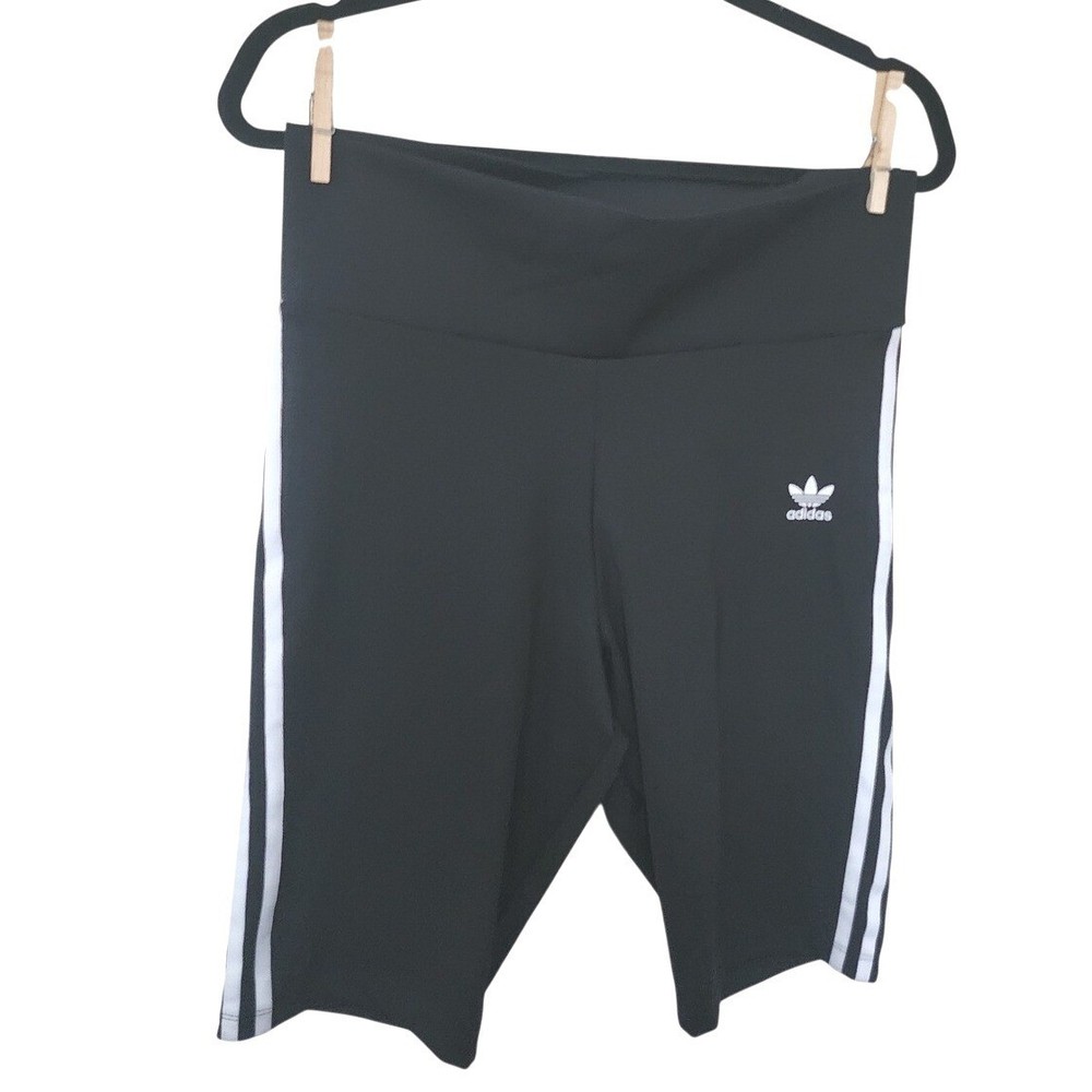Adidas Originals Womens Adicolor Classics 3-Stripes Bike Shorts Black Large L