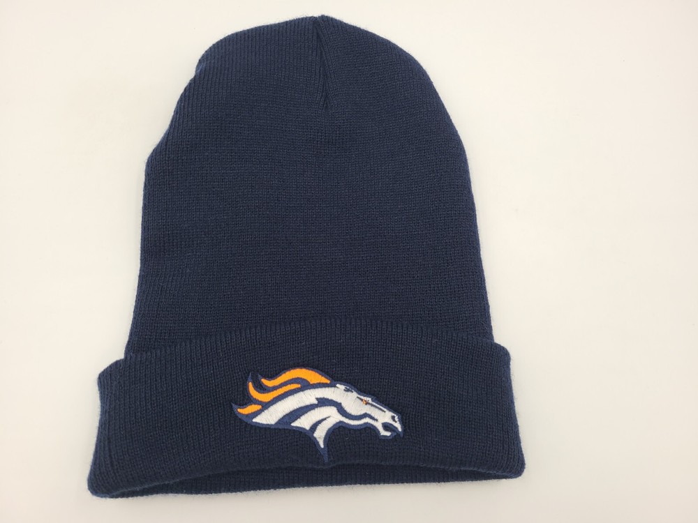 Denver Broncos NFL Team Winter Knit Beanie Hat for Men and Women