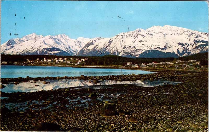 Postcard INDIAN SCENE Between Haines & Port Chilkoot Alaska AK m/09 AO9541
