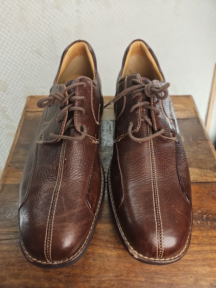 Johnston & Murphy Shuler Bicycle Mens Brown Sheepskin Oxford Shoes Size 12 M New