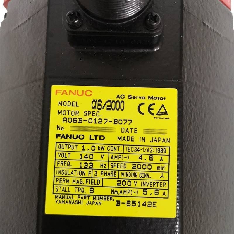 New Fanuc A06B-0127-B077 Servo Motor A06B0127B077 Ship