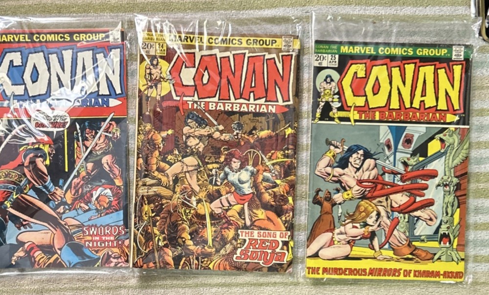 💎🔥 VF 🔥1St APPEARANCES-Marvel Comics Conan the Barbarian #23-25