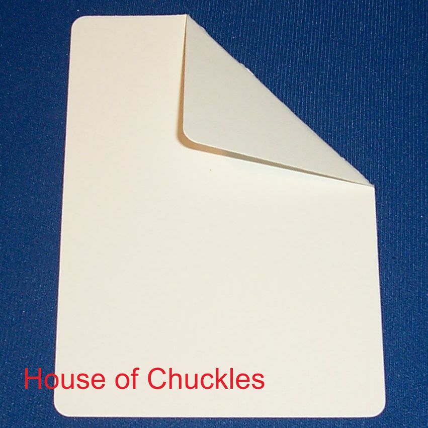 (6) Double Blank Back N Face Bicycle Gaff Playing Card Use for Card Magic Tricks