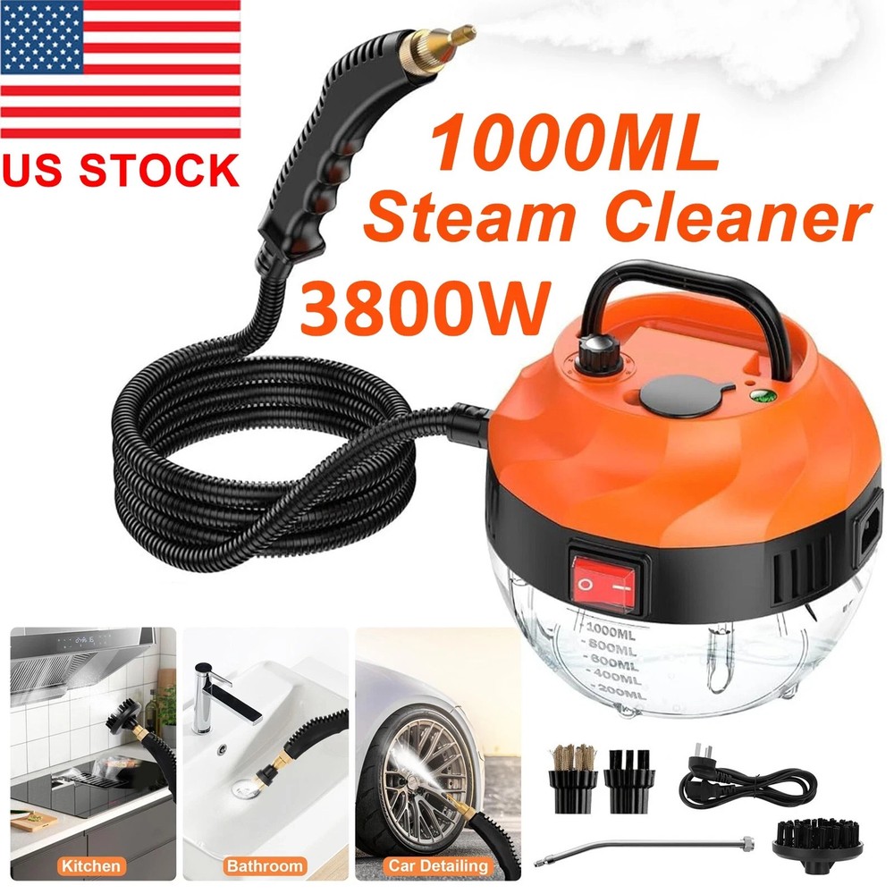 High Pressure Steam Cleaner 3800W Household Car Home High Temp Cleaning Machine
