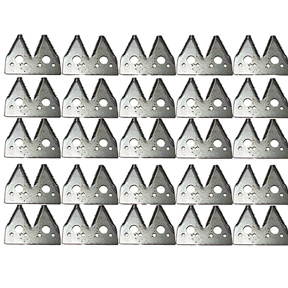 Qty 25: Course Tooth Double Sickle Section Fits John Deere Replaces 207-010