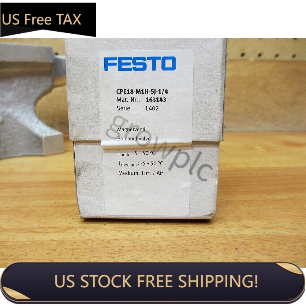 NEW FESTO 163143 CPE18-M1H-5J-1/4 Solenoid Valve