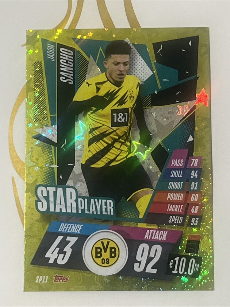 2020-21 Topps Match Attax UCL - Star Player Jadon Sancho #SP11