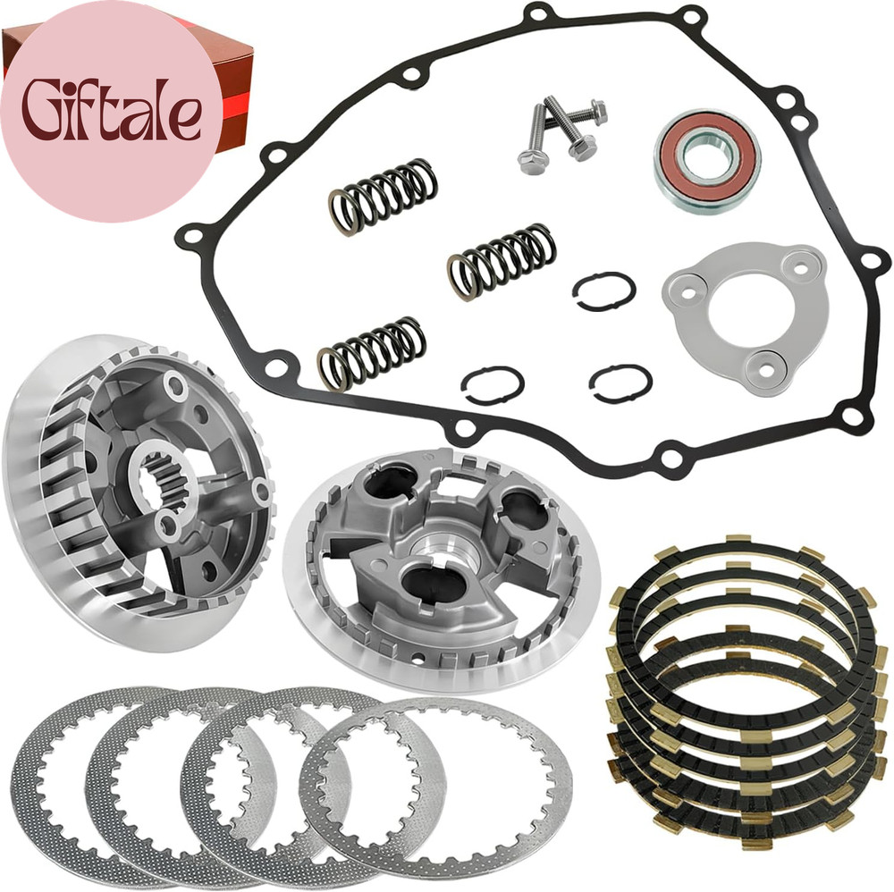 Clutch Kit & Center Clutch Inner Hub & Outer Pressure Plate Kit & Gasket Kit Com