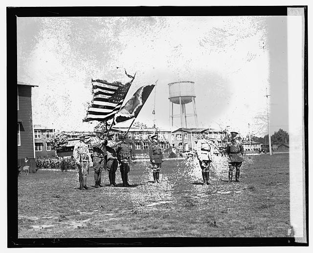 Inspection of troops at Fort Humphreys,7/18/25,July 1925,Military Camp,1