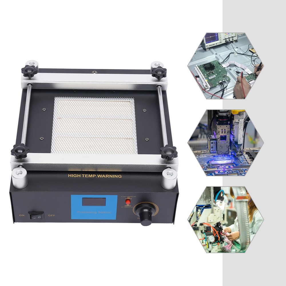 SMD PCB Preheater BGA Rework Station Preheating Oven Station Welder Hot Plate us