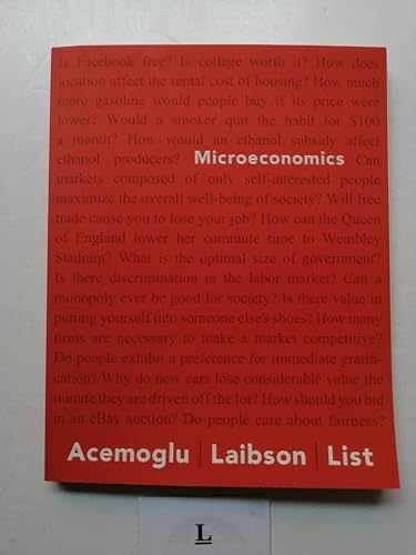 Microeconomics (The Pearson - Paperback, by Acemoglu Daron; Laibson - Very Good