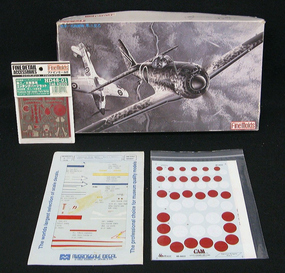 1/48 Fine Molds NAKAJIMA Ki-43-II OTSU HAYABUSA OSCAR + THREE DETAIL SETS *MINT*