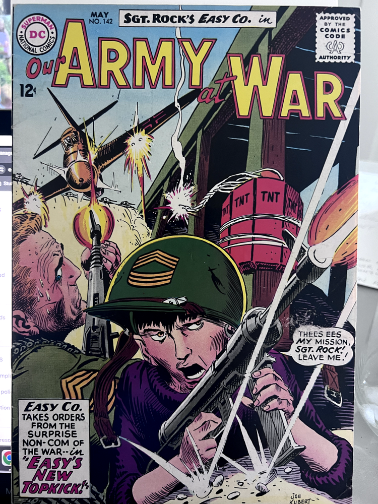Our Army at War #142 VG Easy's New Topkick
