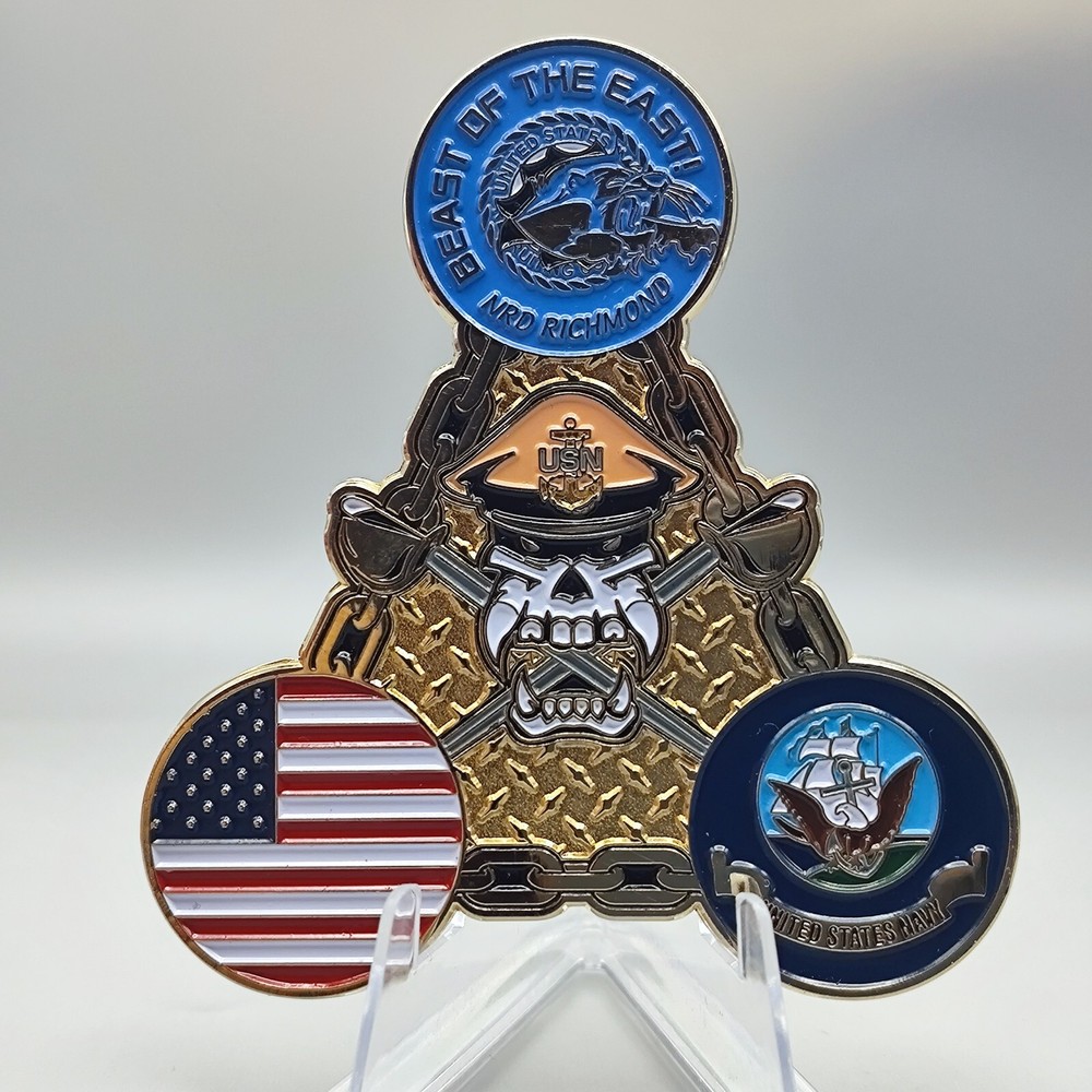 USN NRD Richmond Unity Challenge Coin Military Collectible