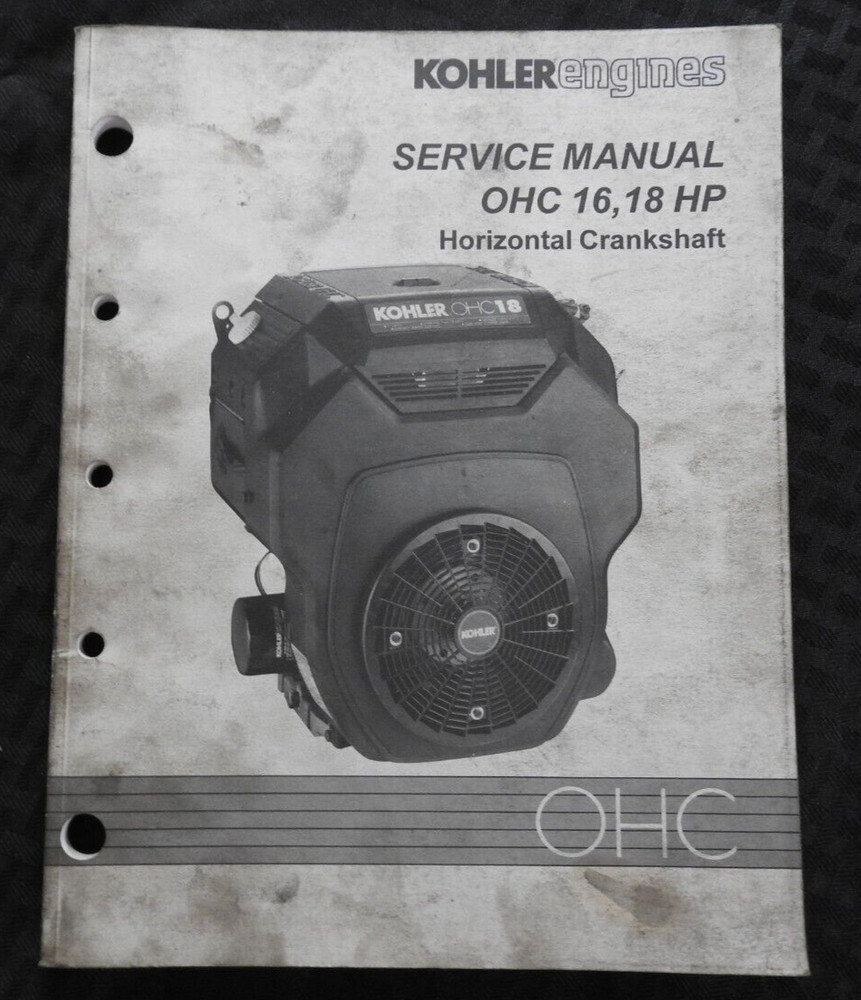 KOHLER OHC 16 & 18 hp Horizontal Crankshaft Engine Service Repair Manual