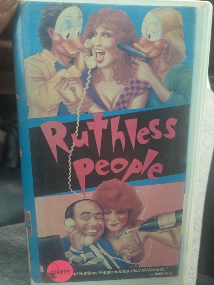 Ruthless People VHS 1989 Bette Midler Danny DeVito Cult Comedy