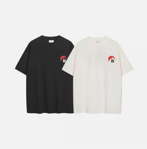 RHUDE High Quality Loose Fit Cotton Short Sleeve T-Shirt for Men & Women S-XL