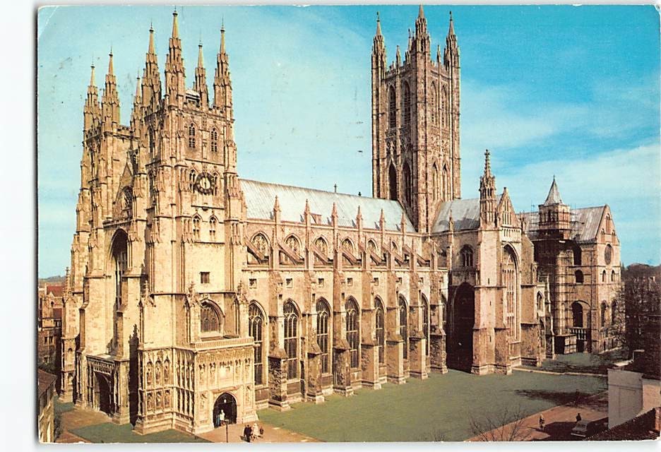 Postcard Canterbury Cathedral From The South West Canterbury England