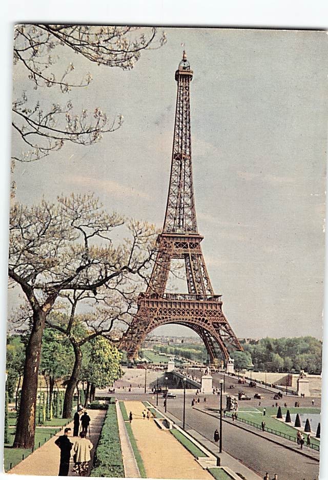 Postcard La Tour Eiffel Paris France