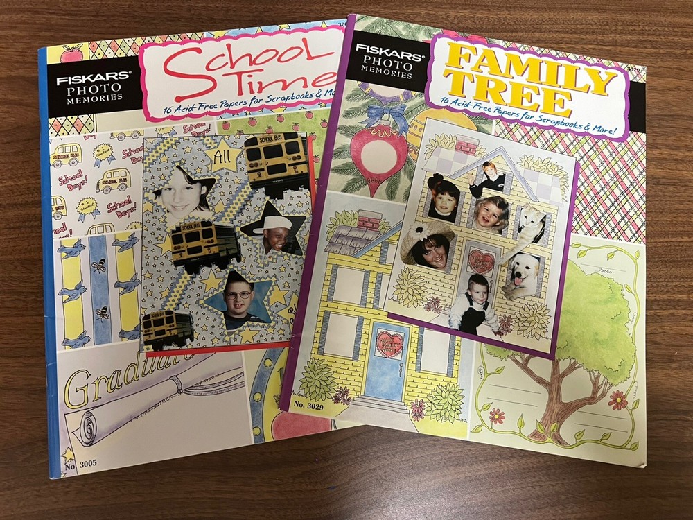 1999 Fiskars Photo Memories Scrapbook Kit - 16 Acid-Free Papers 2 Pack-image