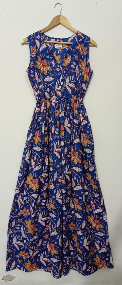 Vince Camuto Womens Floral Print Cotton Maxi Dress Casual Maxi  Summer Boho Lace