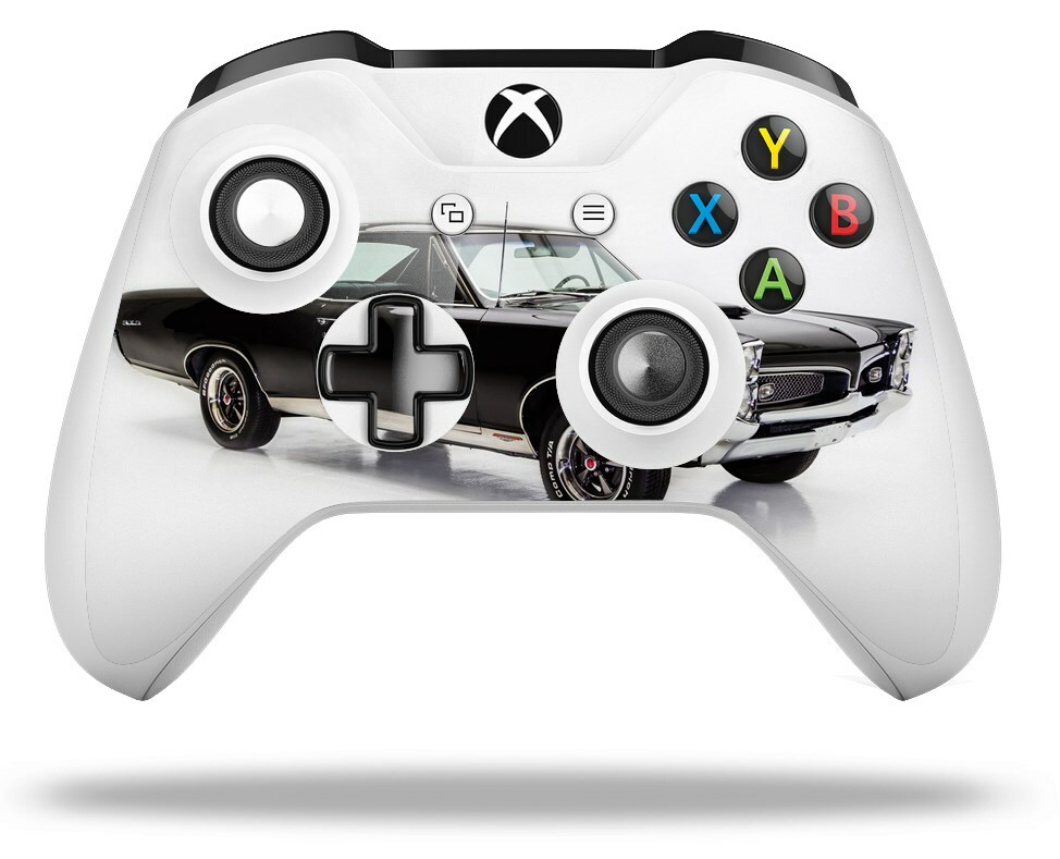 Skin for XBOX One S / X Controller 1967 Black Pontiac GTO 3786 Vinyl Decal