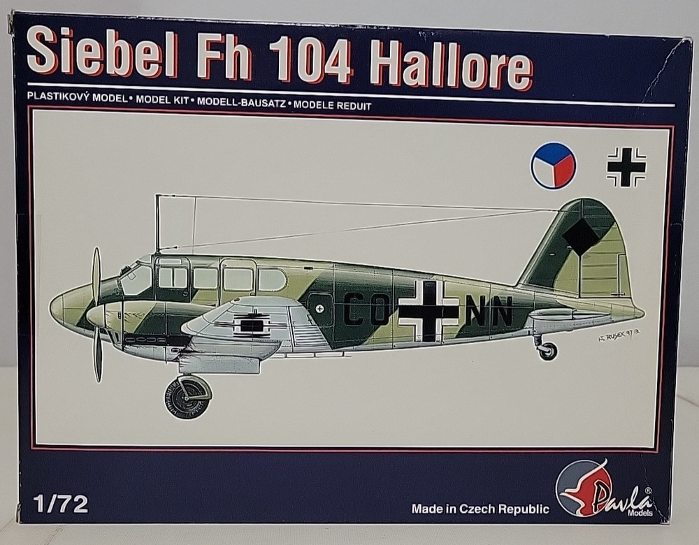 Pavla Models Siebel Fh 104 Hallore 1/72 Model Kit No. 72021