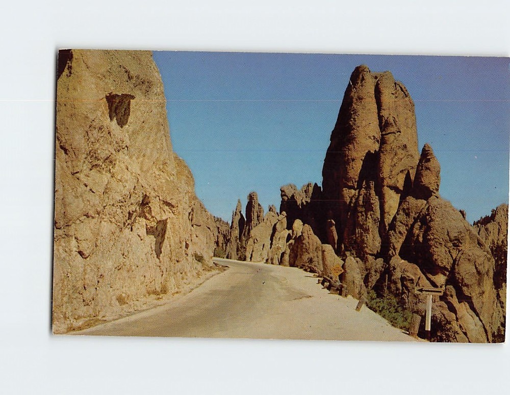 Postcard Rock Gateway Needles Highway Black Hills South Dakota USA