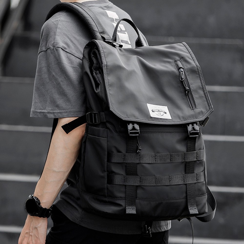 17-Inch Expandable Travel Backpack with Foldable Pockets Large Capacity-image