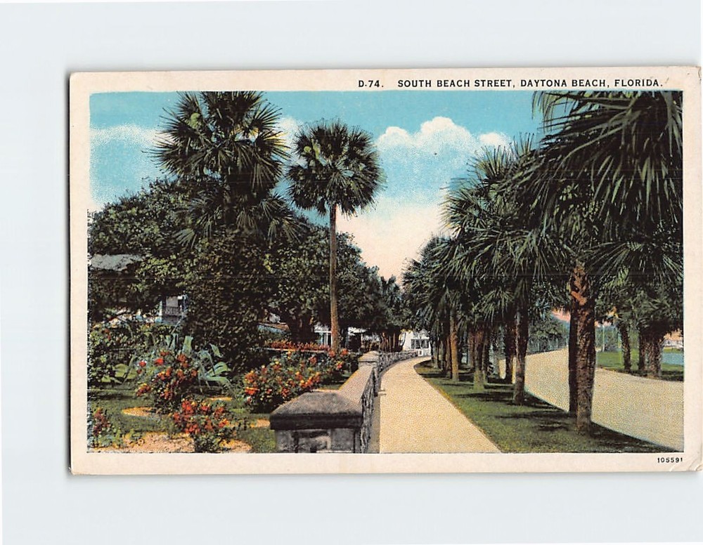 Postcard South Beach Street Daytona Beach Florida USA