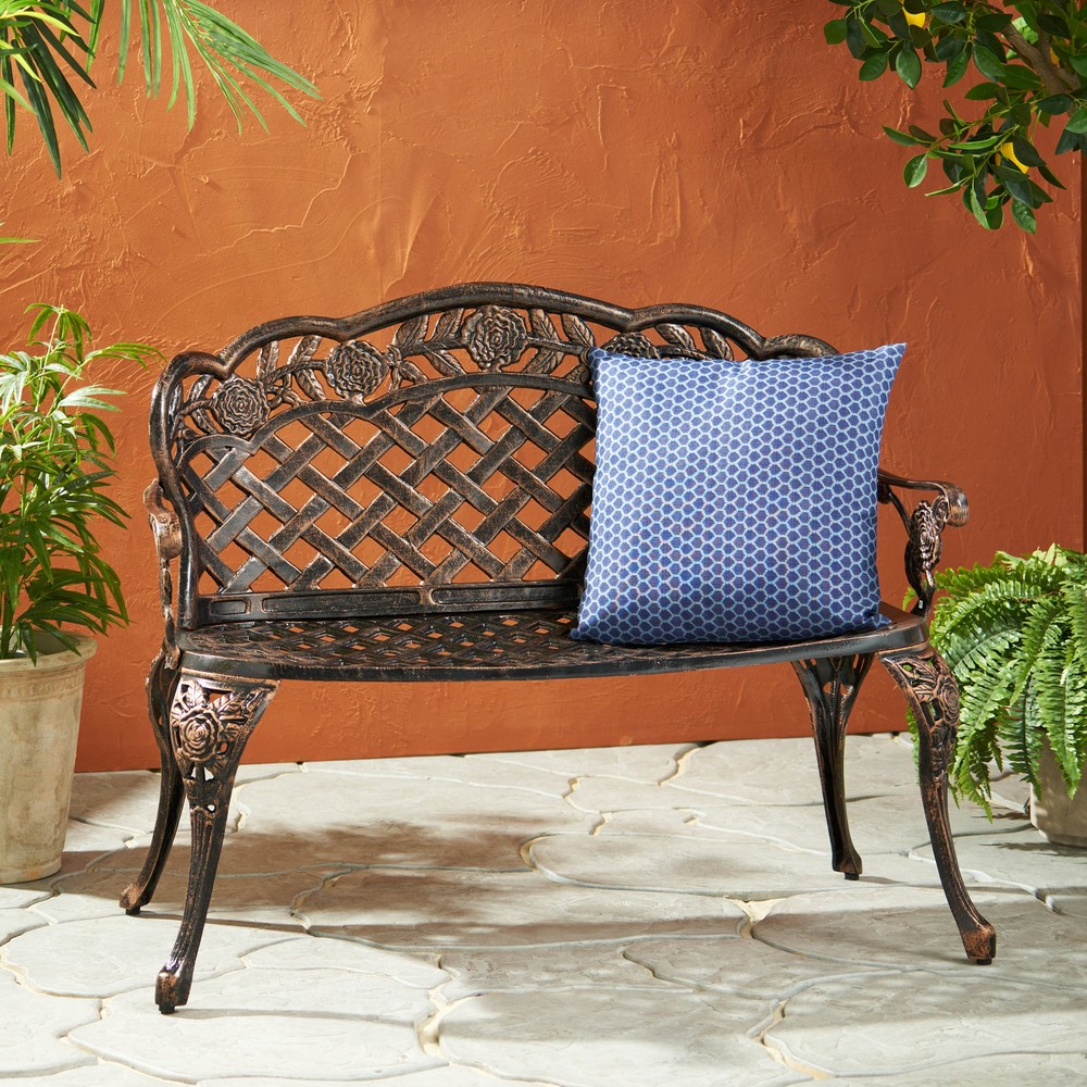 Lucia Outdoor Garden Bench - Durable Stylish Weather-Resistant Seating  