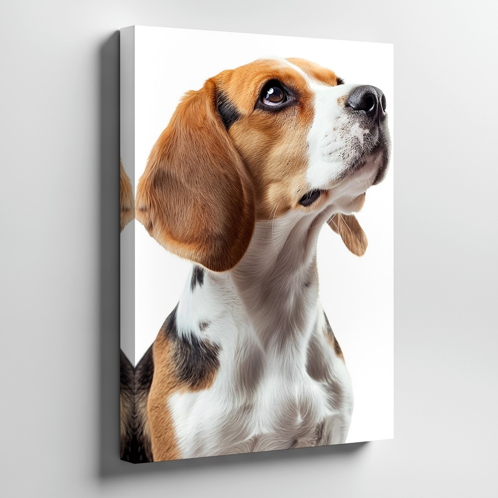 Beagle Dog Canvas Wall Art Print Animal Pet Portrait Decorative Home Decor