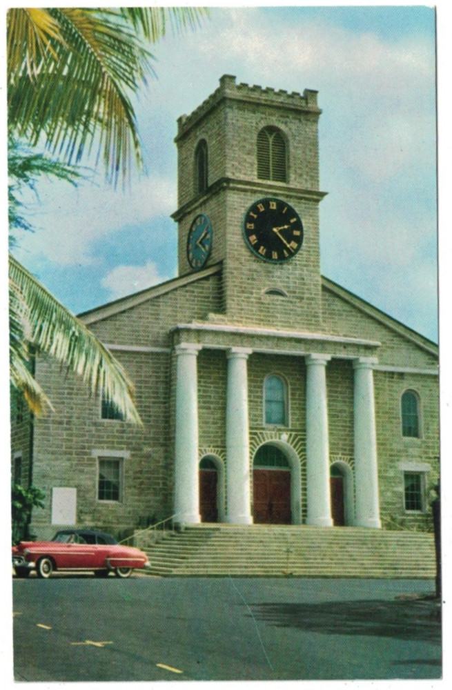 Vintage 1950'S Kawaiahao Church Honolulu Hawaii Postcard