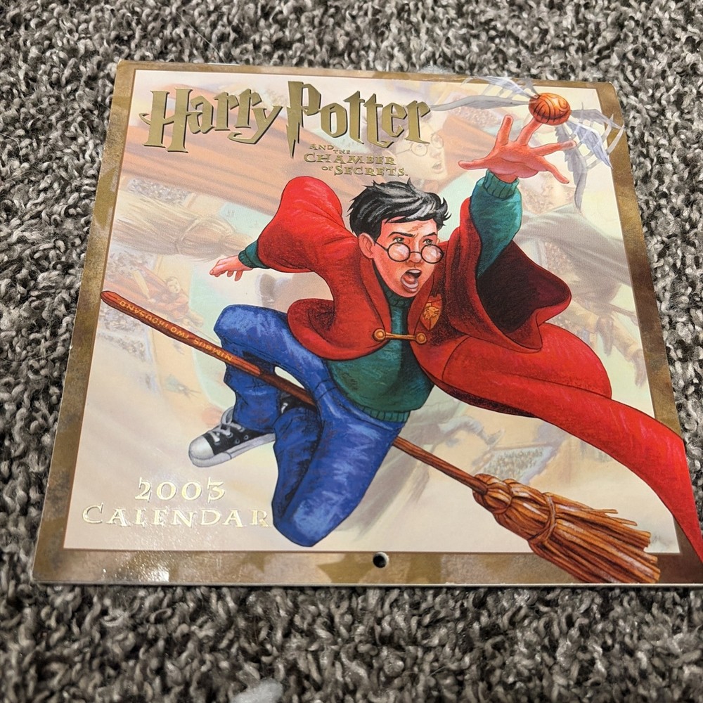 Harry Potter Chamber Of Secrets 2003 Calendar RARE Andrews McNeal Publishing