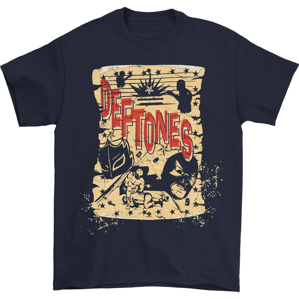 Deftones tour Cotton Short Sleeve Black all Size Unisex T-Shirt