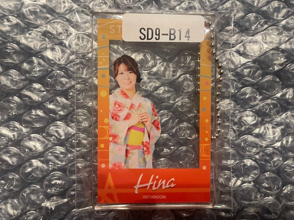 Himan Stardom Webpon Acrylic Keychain Yukata Unopened Wrestling Badge Japan