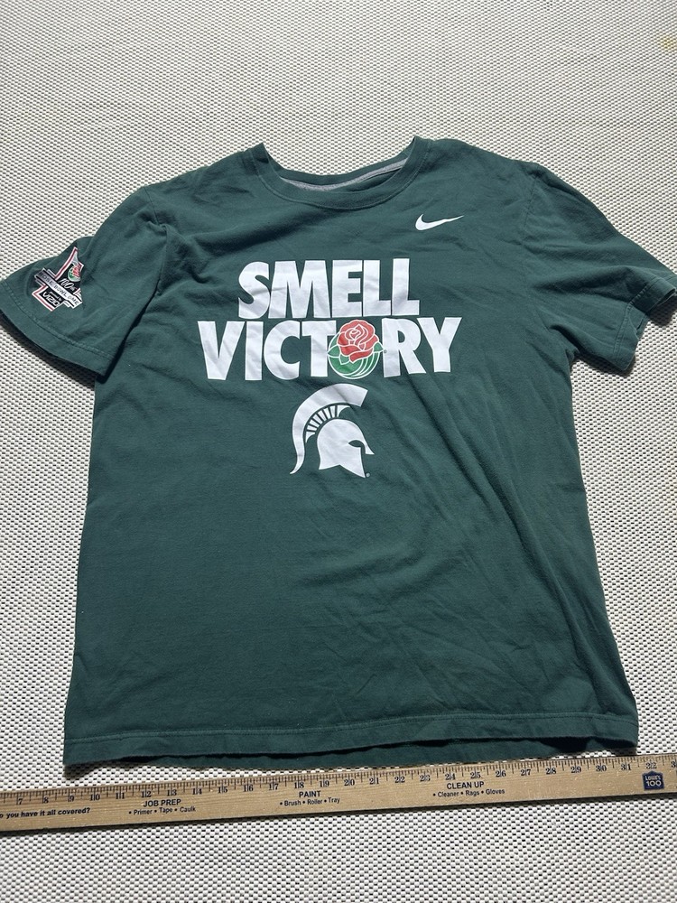 Nike Michigan State Rose Bowl Victory Mens XLarge MSU 2014 Football Jersey