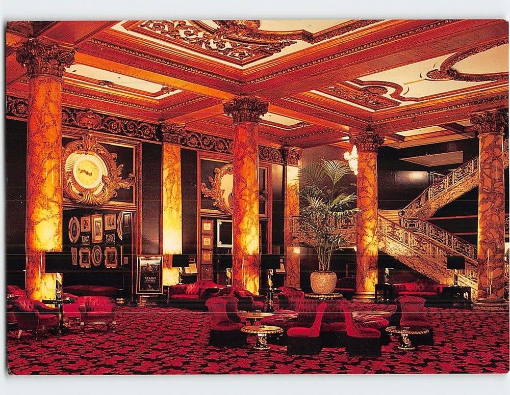Postcard Fairmont Hotel Atop Nob Hill San Francisco California USA