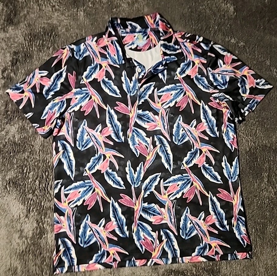 Chubbies Colorful Lightweight Abstract Graphics Polo Shirt Mens XL-image