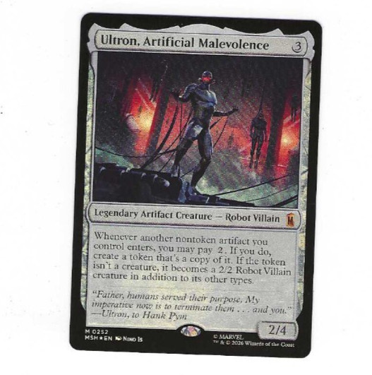 Magic MTG Marvel Super Heroes Ultron Artificial Malevolence Foil M0252