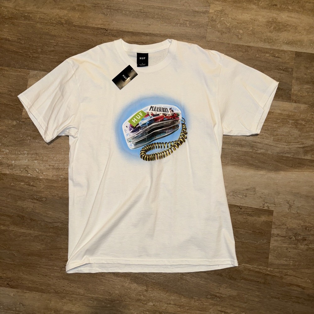 Huf Worldwide Party Line Phone Graphic Tee Pleasures X Huf Skate Collab