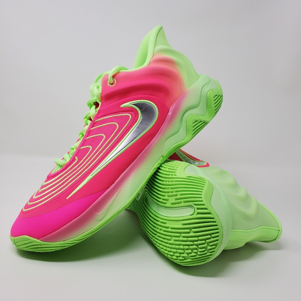 Nike Giannis Immortality 4  Sneakers Pink Lime FQ3680-303 Men's Size 11.5