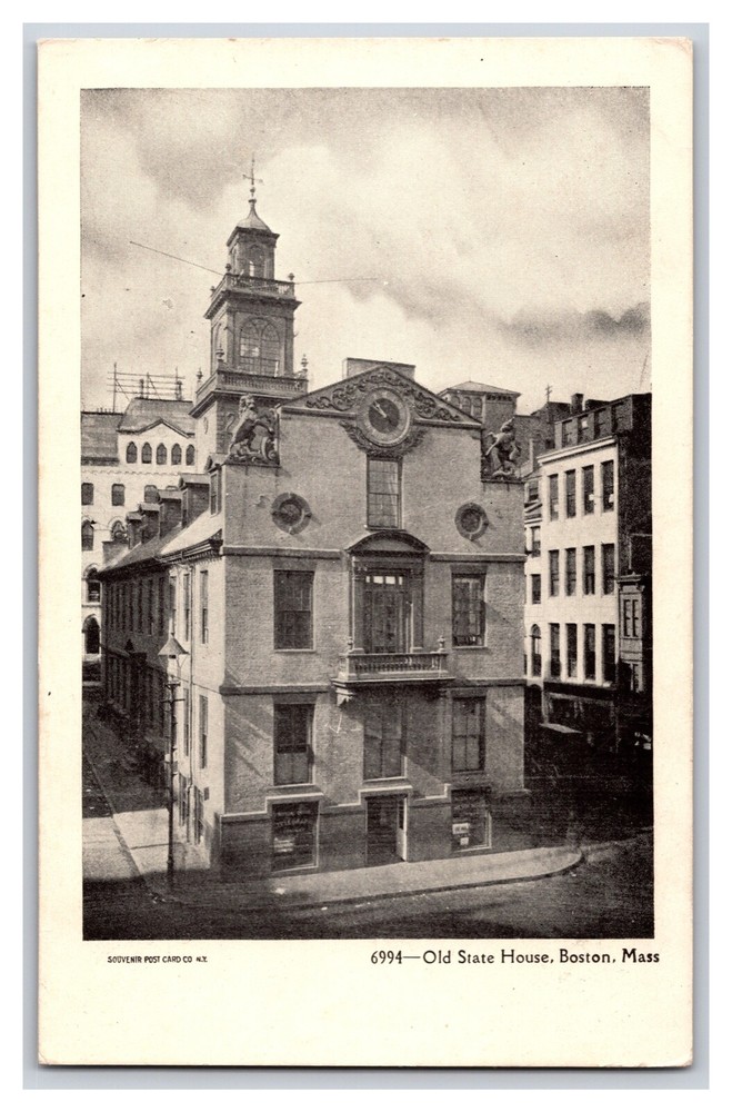 Vintage Early 1900s Old State House Boston Massachusetts Antique Postcard