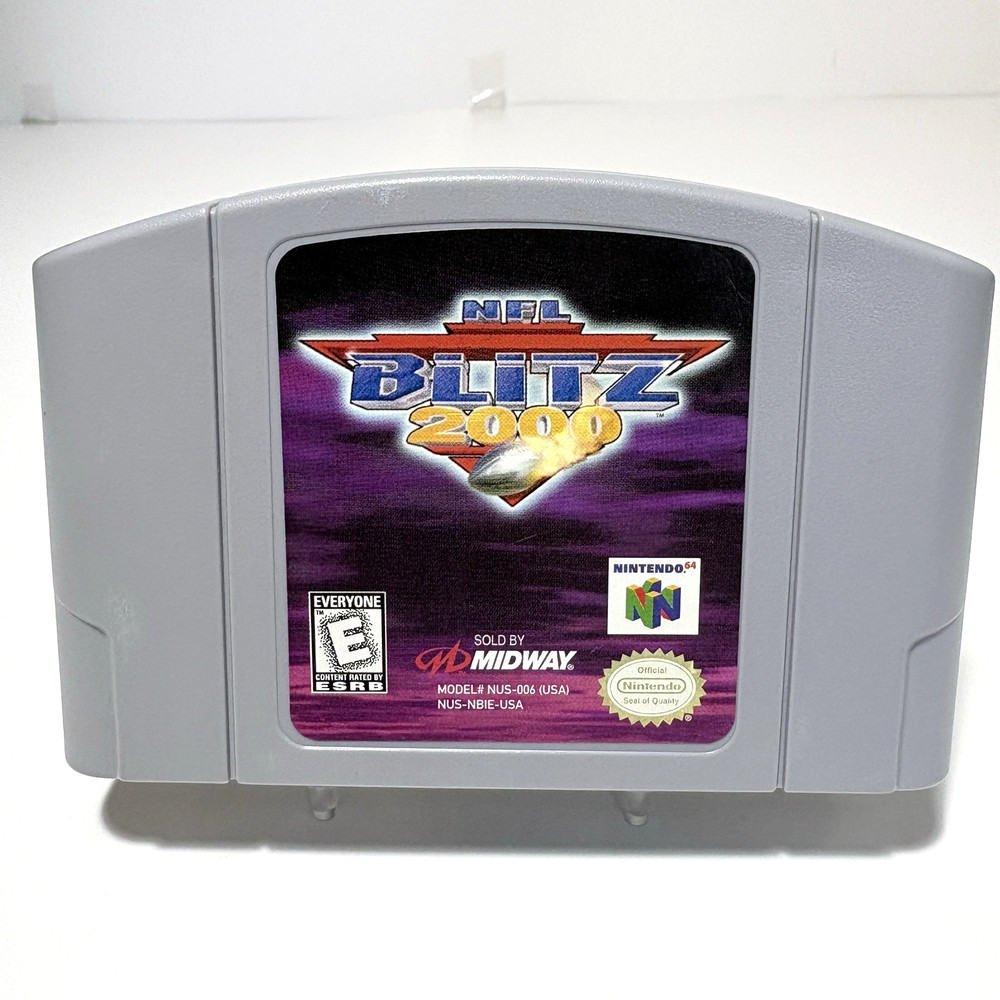 NFL Blitz 2000 Nintendo 64 N64 Tested Authentic Clean Fast Shipping