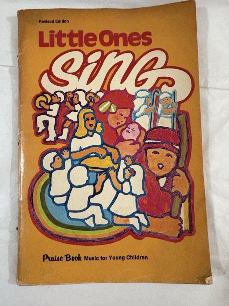 Vintage children’s song praise book music piano Little Ones Sing By Praise Book