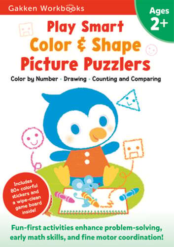 Play Smart Color & Shape Picture Puzzlers Age 2+: Preschool Activity Workbook