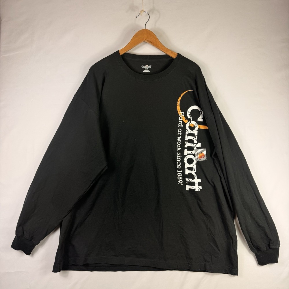 Carhartt Shirt Men’s 2XL Black Original Fit 100% Cotton Long Sleeve K214