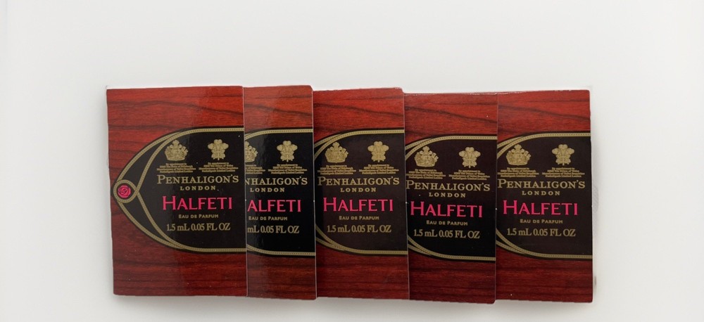 5 X Penhaligon”s• Halfeti • Eau de Parfum • Sample Spray 1.5ml • New Carded